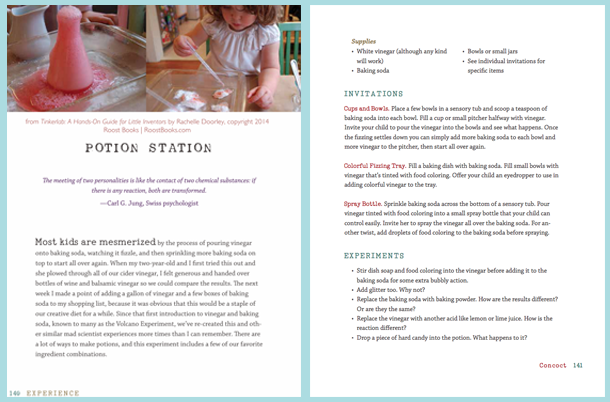 TinkerLab Book Free Activity for Creative Kids, Potion Station